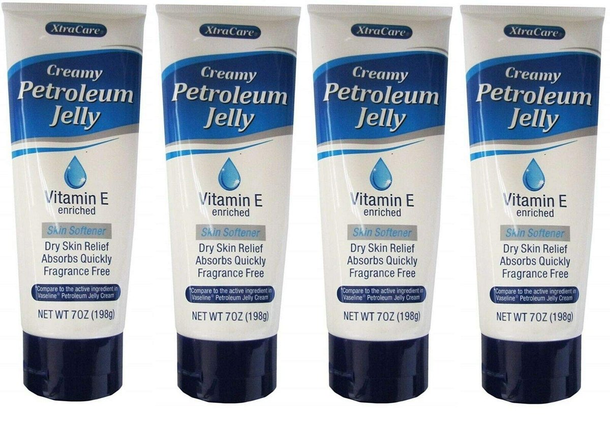 Fungoto Xtra Care Creamy Petroleum Jelly Skin Moisturizer with Vitamin E - 7 oz (Pack of 4) - görsel 1