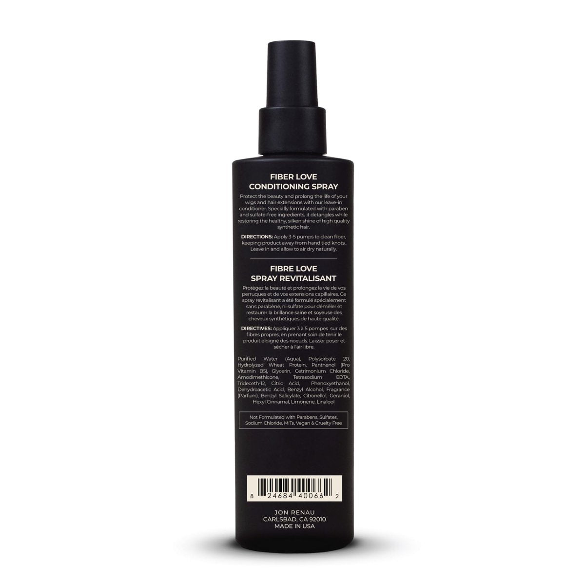 Jon Renau Fiber Love Synthetic Conditioning Spray – Leave-In Conditioner & Detangler for Wigs & Hair Extensions, Paraben & Sulfate Free Wig Care, 8.5 oz Avelisse