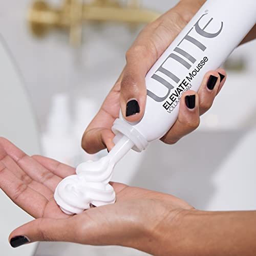 UNITE Hair ELEVATE Mousse - Weightless Volumizing Foam for Full Body, Shine & Flexible Hold, Frizz-Free Finish with UV & Thermal Protection, 6 oz Avelisse