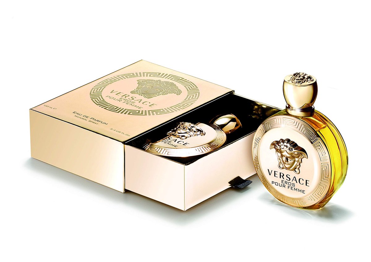 Versace Eros Pour Femme Eau de Parfum Spray, 3.4 oz – Floral & Sensual Women's Fragrance Avelisse