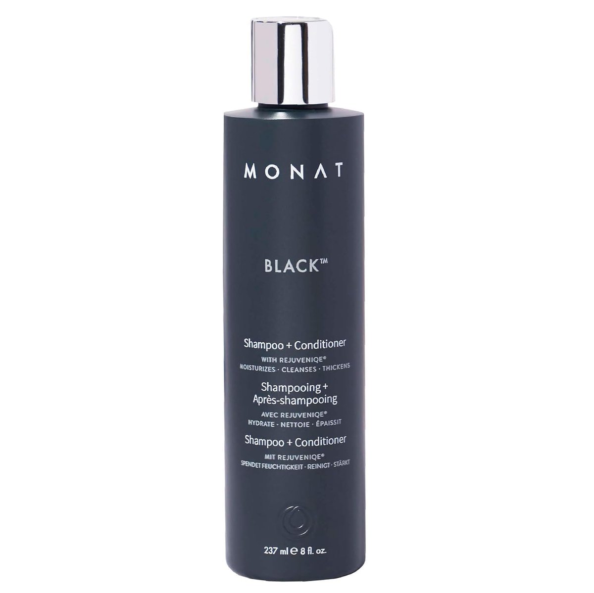 MONAT Black Shampoo + Conditioner – 2-in-1 Formula for Stronger, Healthier-Looking Hair – Cleanses and Conditions in One Step – All Hair Types – 8 fl oz Avelisse