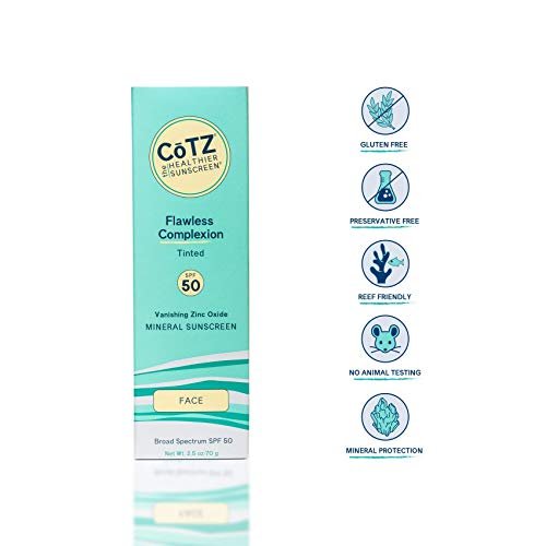 CoTZ Flawless Complexion Lightly Tinted Mineral Sunscreen SPF 50 - 2.5 oz Avelisse