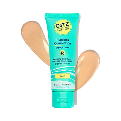 CoTZ Flawless Complexion Lightly Tinted Mineral Sunscreen SPF 50 - 2.5 oz Avelisse