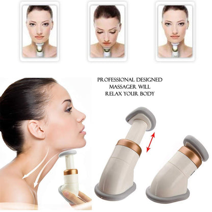 Neck Toning System - Double Chin & Jaw Exerciser with Gua Sha - Portable Neck Workout Device for Saggy Skin & Jawline Definition