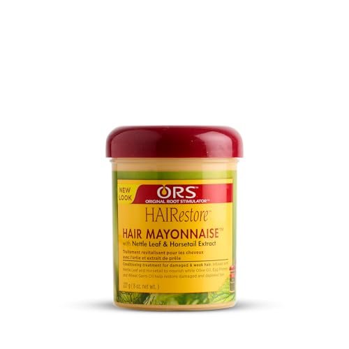 ORS HAIRestore Hair Mayonnaise with Nettle Leaf & Horsetail Extract – Deep Conditioner for Damaged Hair, 8 oz - görsel 2
