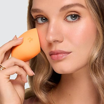 Real Techniques Miracle Complexion Sponge Duo – 2 Count Orange Makeup Blending Sponge