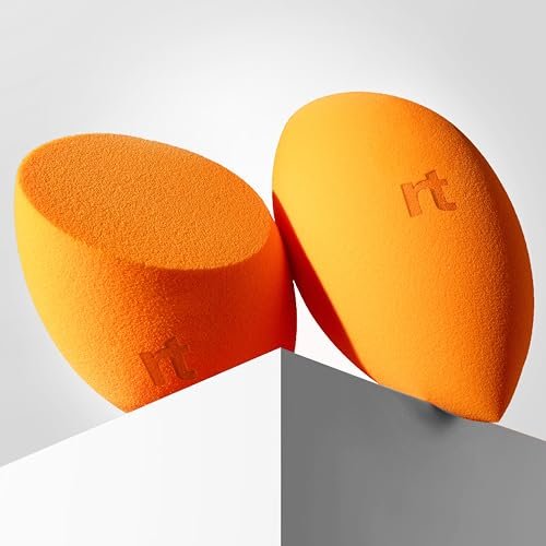 Real Techniques Miracle Complexion Sponge Duo – 2 Count Orange Makeup Blending Sponge - görsel 14