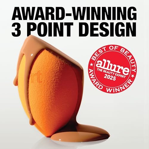 Real Techniques Miracle Complexion Sponge Duo – 2 Count Orange Makeup Blending Sponge - görsel 4