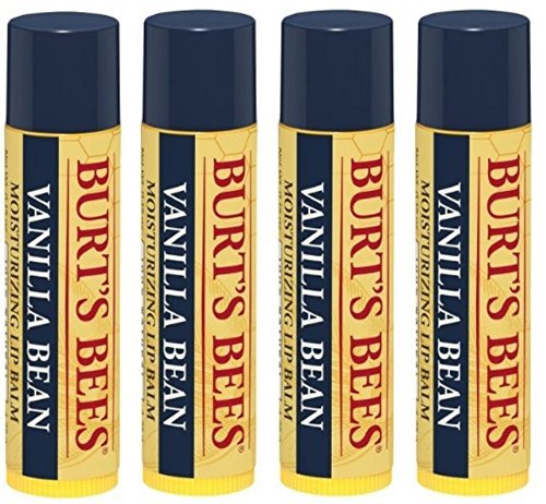 Burt's Bees Vanilla Bean Lip Balm, 0.15 oz (Pack of 4) - Natural Moisturizing Lip Care Avelisse