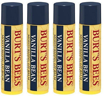 Burt's Bees Vanilla Bean Lip Balm, 0.15 oz (Pack of 4) - Natural Moisturizing Lip Care Avelisse