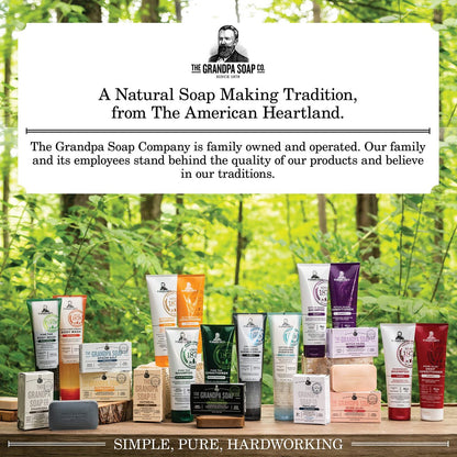 The Grandpa Soap Company Pine Tar Bar Soap – 3-Pack, 4.25 oz Each – Original Wonder Soap for Cleansing, Deodorizing & Moisturizing