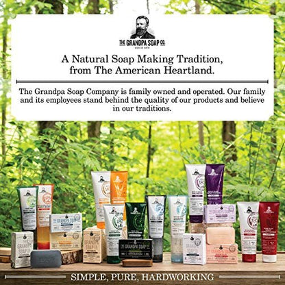 The Grandpa Soap Company Pine Tar Bar Soap – 3-Pack, 4.25 oz Each – Original Wonder Soap for Cleansing, Deodorizing & Moisturizing