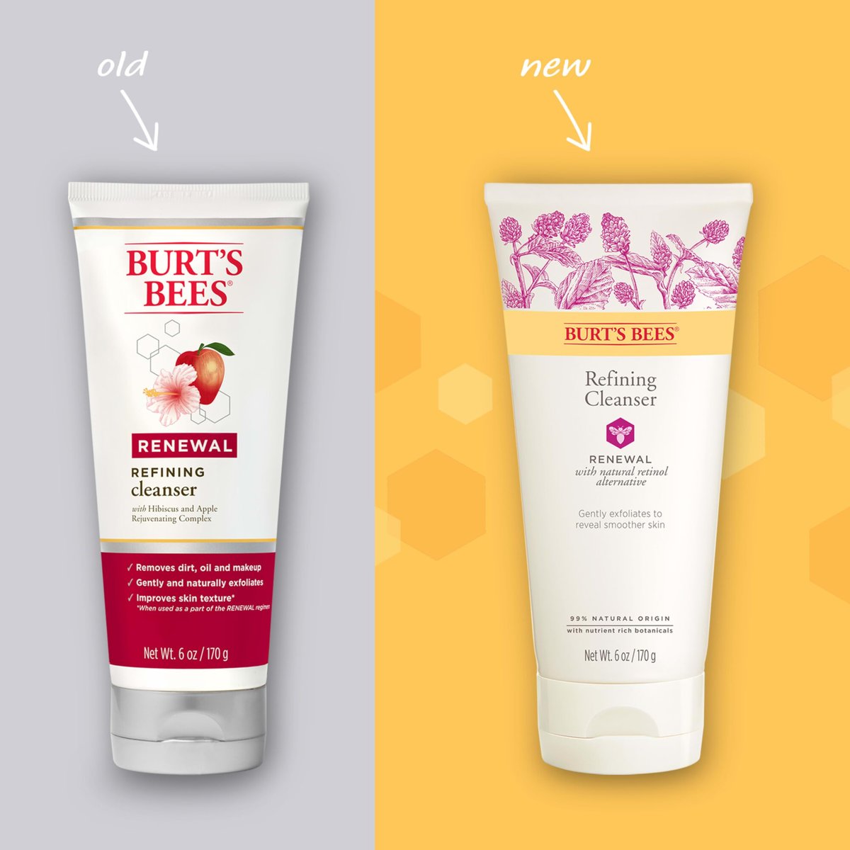 Burt's Bees Renewal Refining Cleanser with Bakuchiol, Natural Retinol Alternative, 6 oz - görsel 3