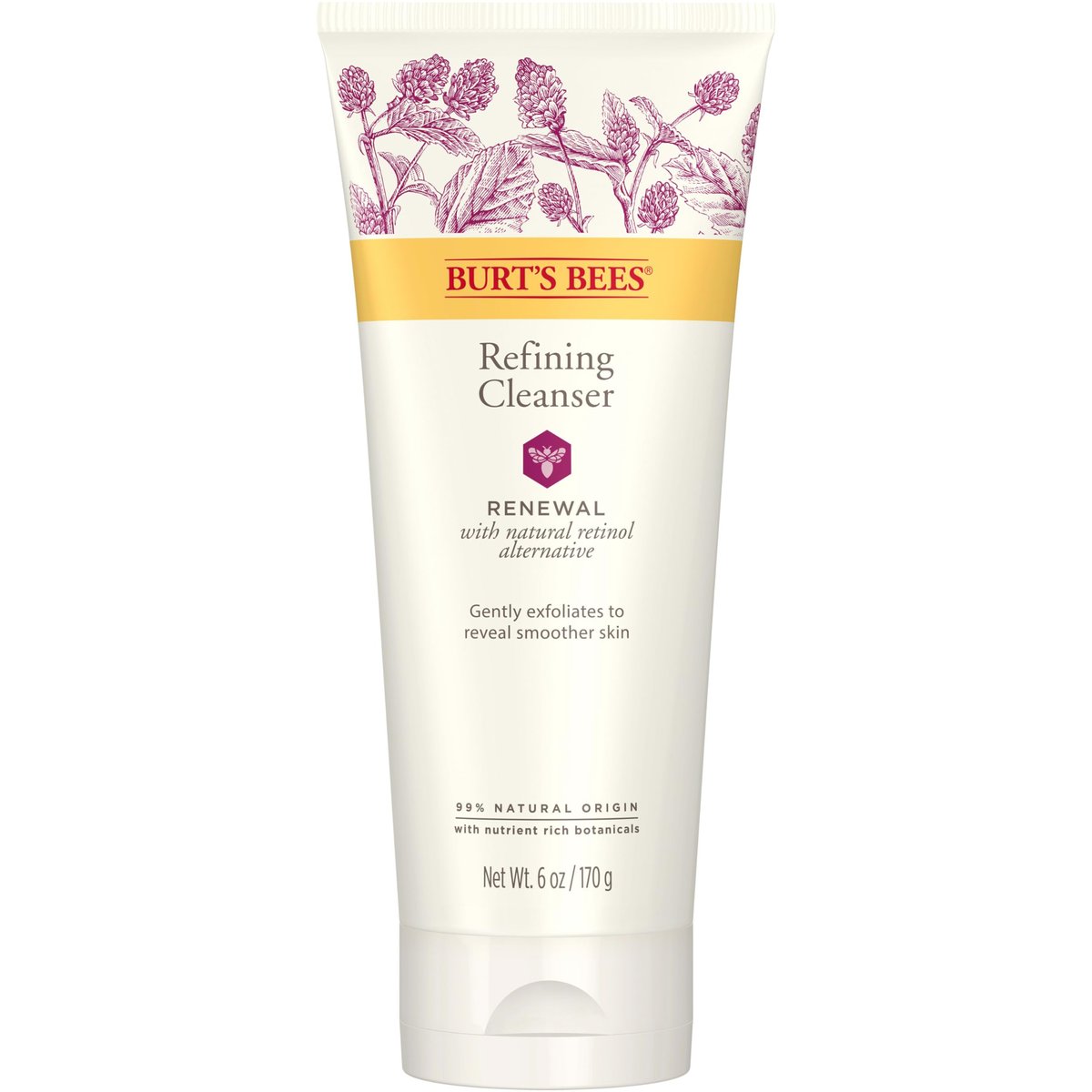 Burt's Bees Renewal Refining Cleanser with Bakuchiol, Natural Retinol Alternative, 6 oz - görsel 1