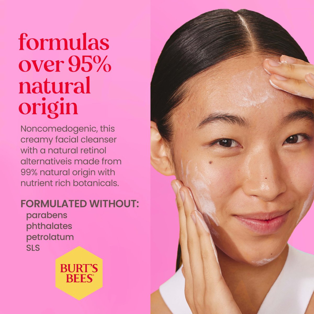 Burt's Bees Renewal Refining Cleanser with Bakuchiol, Natural Retinol Alternative, 6 oz - görsel 11