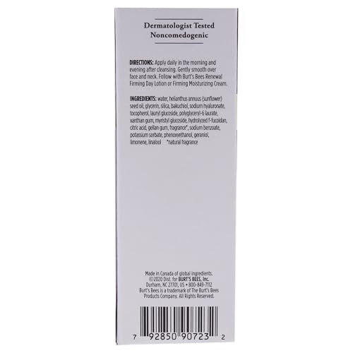 Burt's Bees Renewal Intensive Firming Serum with Bakuchiol – Natural Retinol Alternative, 1 oz Avelisse