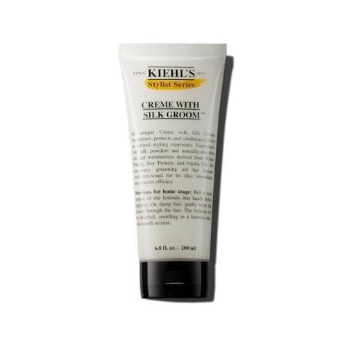 Kiehl's Crème with Silk Groom - Non-Greasy Hair Styling Cream, Moisturizes & Smooths Hair, Adds Lustrous Shine, with Jojoba Oil, for All Hair Types, 6.8 fl oz Avelisse