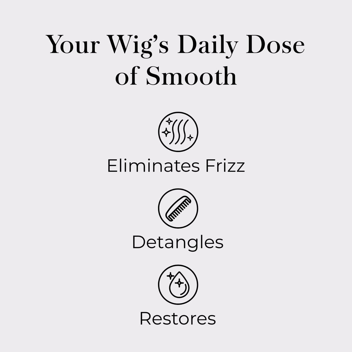 Jon Renau HD Smooth Detangler - Leave-In Detangling Spray for Synthetic Wigs and Hair Extensions, Frizz Reducing, 8.5 oz Avelisse