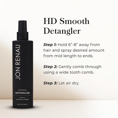Jon Renau HD Smooth Detangler - Leave-In Detangling Spray for Synthetic Wigs and Hair Extensions, Frizz Reducing, 8.5 oz Avelisse