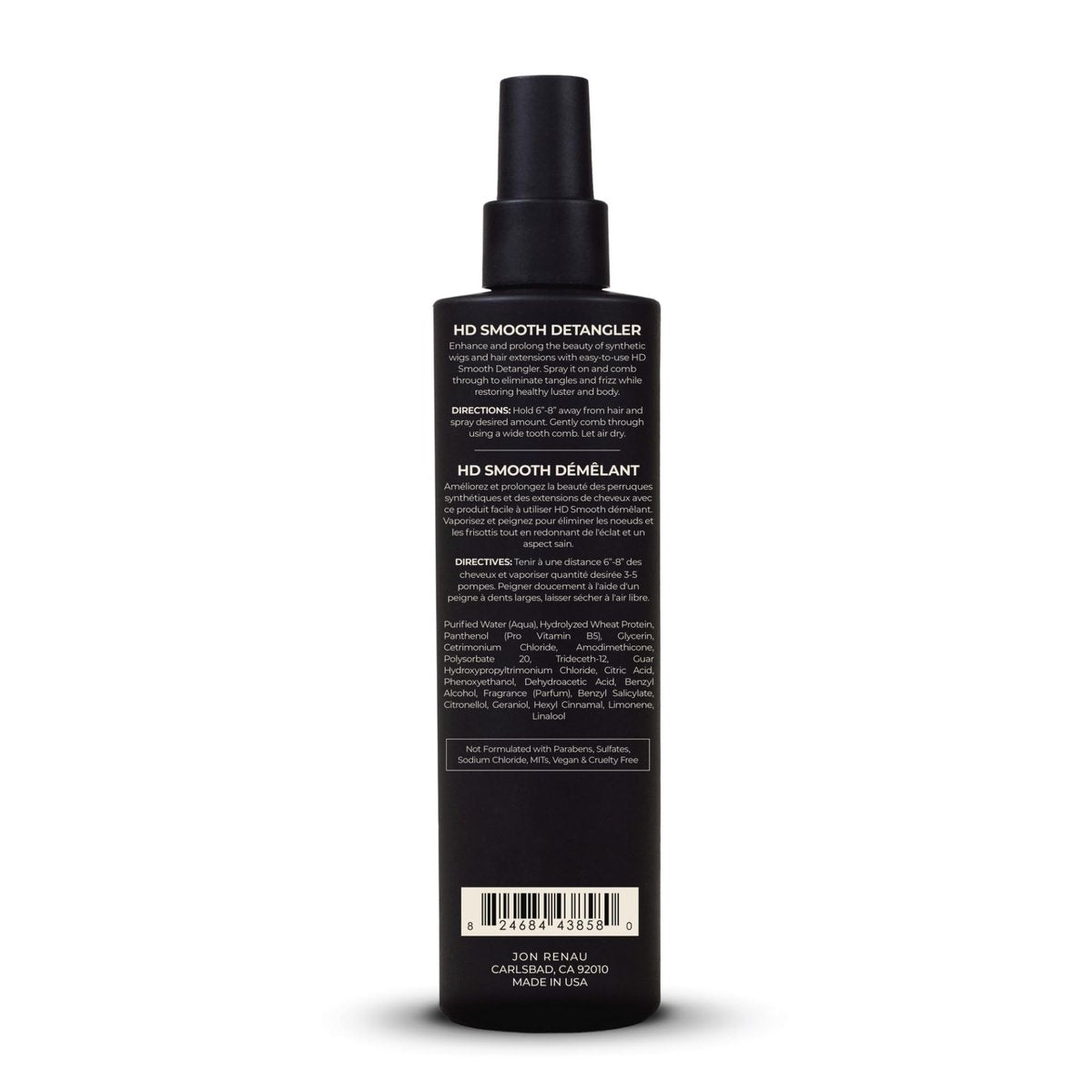 Jon Renau HD Smooth Detangler - Leave-In Detangling Spray for Synthetic Wigs and Hair Extensions, Frizz Reducing, 8.5 oz Avelisse