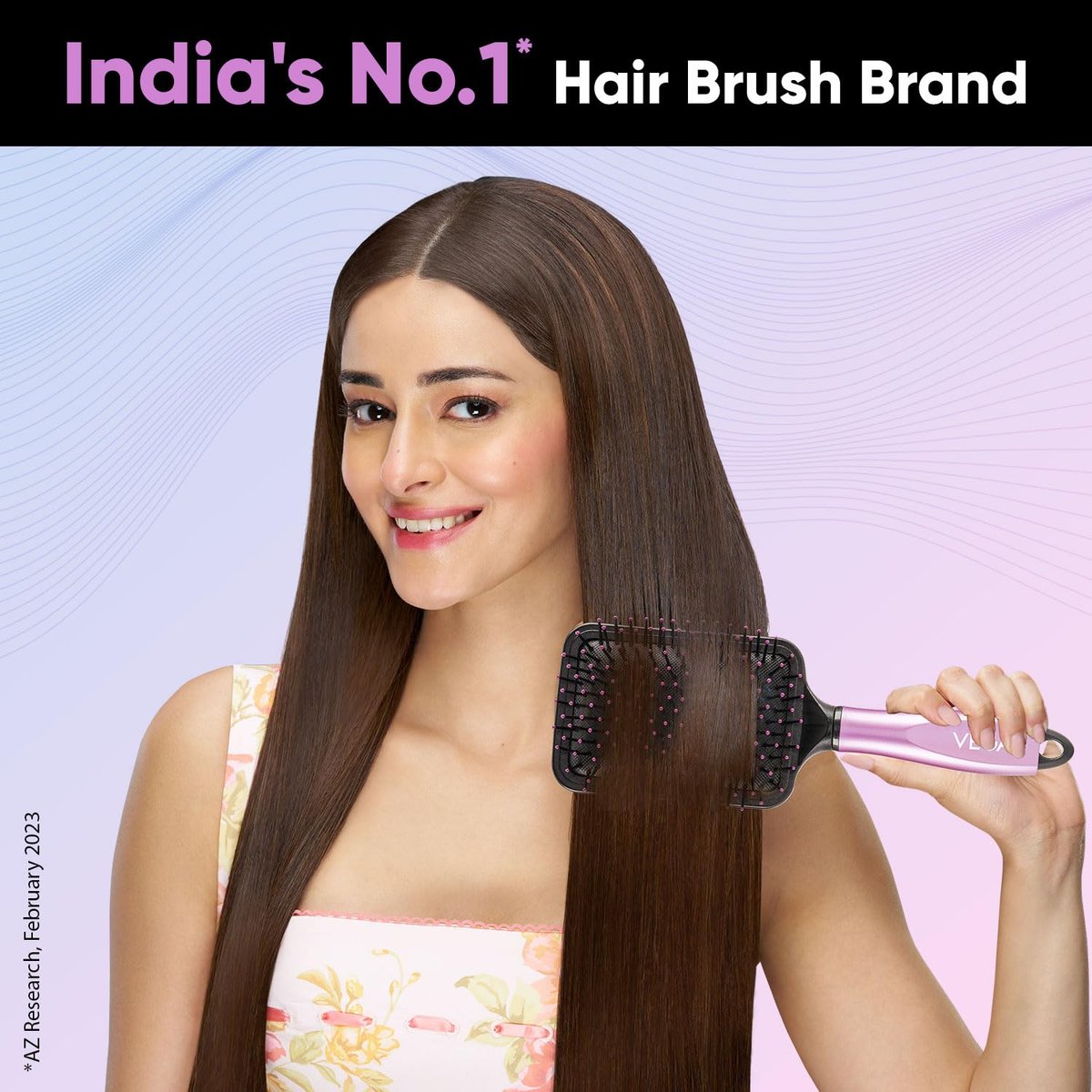 VEGA Paddle Brush with Cleaner - Simple Design with Emphasis on Function (E18-PB) - Nylon Bristles for All Hair Types - görsel 3
