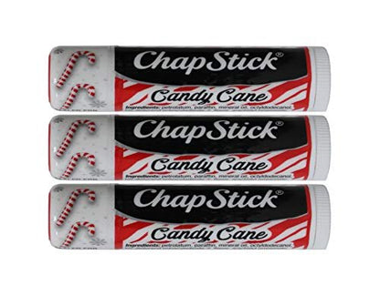 ChapStick Candy Cane Lip Balm, 0.15 oz (Pack of 3) – Moisturizing Holiday Lip Care