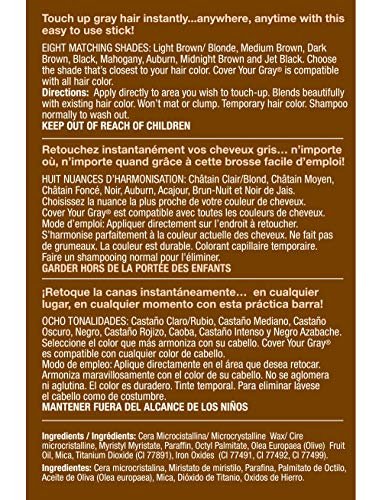 Cover Your Gray Hair Color Touch-Up Stick - Dark Brown (2-Pack) | Instant Root Concealer