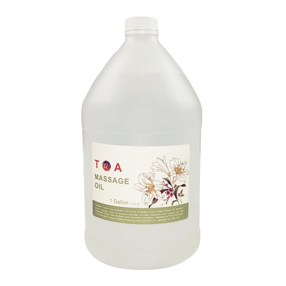 TOA Unscented Natural Body Massage Mineral Oil for Professional Therapists – 1 Gallon (128 oz) Avelisse