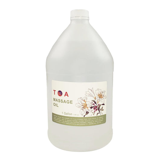 TOA Unscented Natural Body Massage Mineral Oil for Professional Therapists – 1 Gallon (128 oz) Avelisse