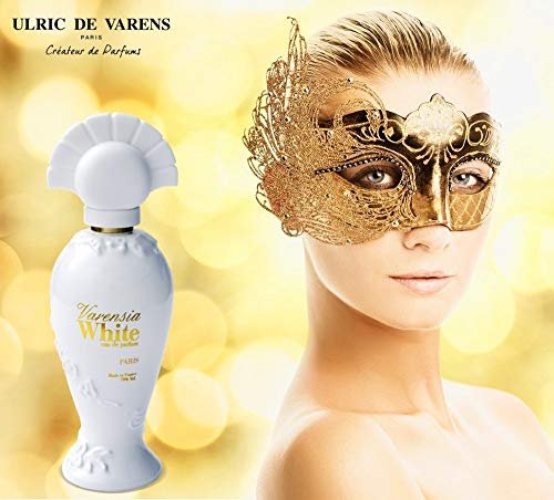 Ulric De Varens Varensia White Eau De Parfum for Women - Creamy, Feminine, Delicious Scent with Notes of Peach, Apple & Vanilla - Floral & Sweet - 1.7 Fl Oz - görsel 6