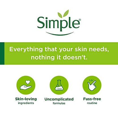 Simple Kind to Skin Cleansing Facial Wipes, 25 Count (Pack of 6) - Gentle Daily Face Wipes for Sensitive Skin Avelisse