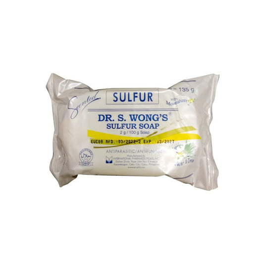 Dr. S. Wong's Sulfur Soap Scented with Moisturizers – 100g (3.52 oz) Germicide, Fungicide, Parasiticide
