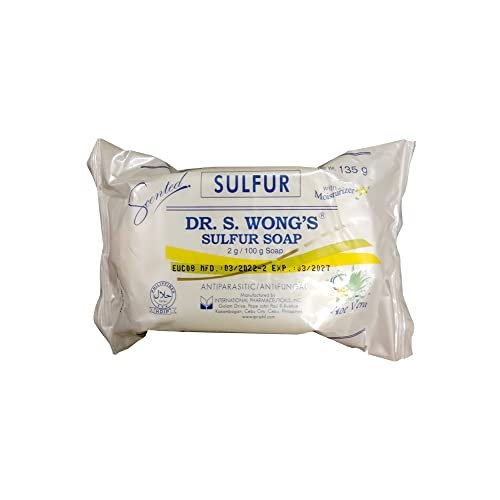 Dr. S. Wong's Sulfur Soap Scented with Moisturizers – 100g (3.52 oz) Germicide, Fungicide, Parasiticide - görsel 2