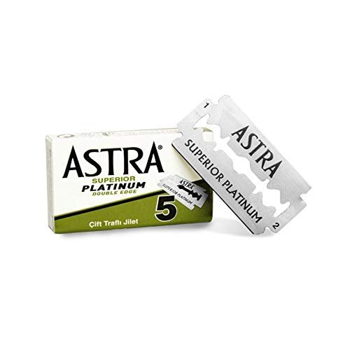 Astra Superior Platinum Double Edge Razor Blades - 200 Count | Premium Barber-Favored Blades Avelisse