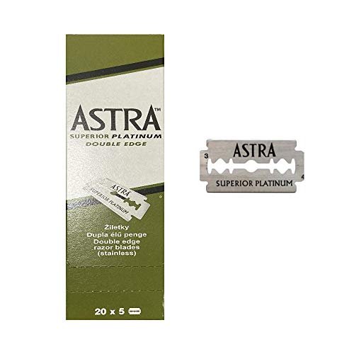 Astra Superior Platinum Double Edge Razor Blades - 200 Count | Premium Barber-Favored Blades Avelisse