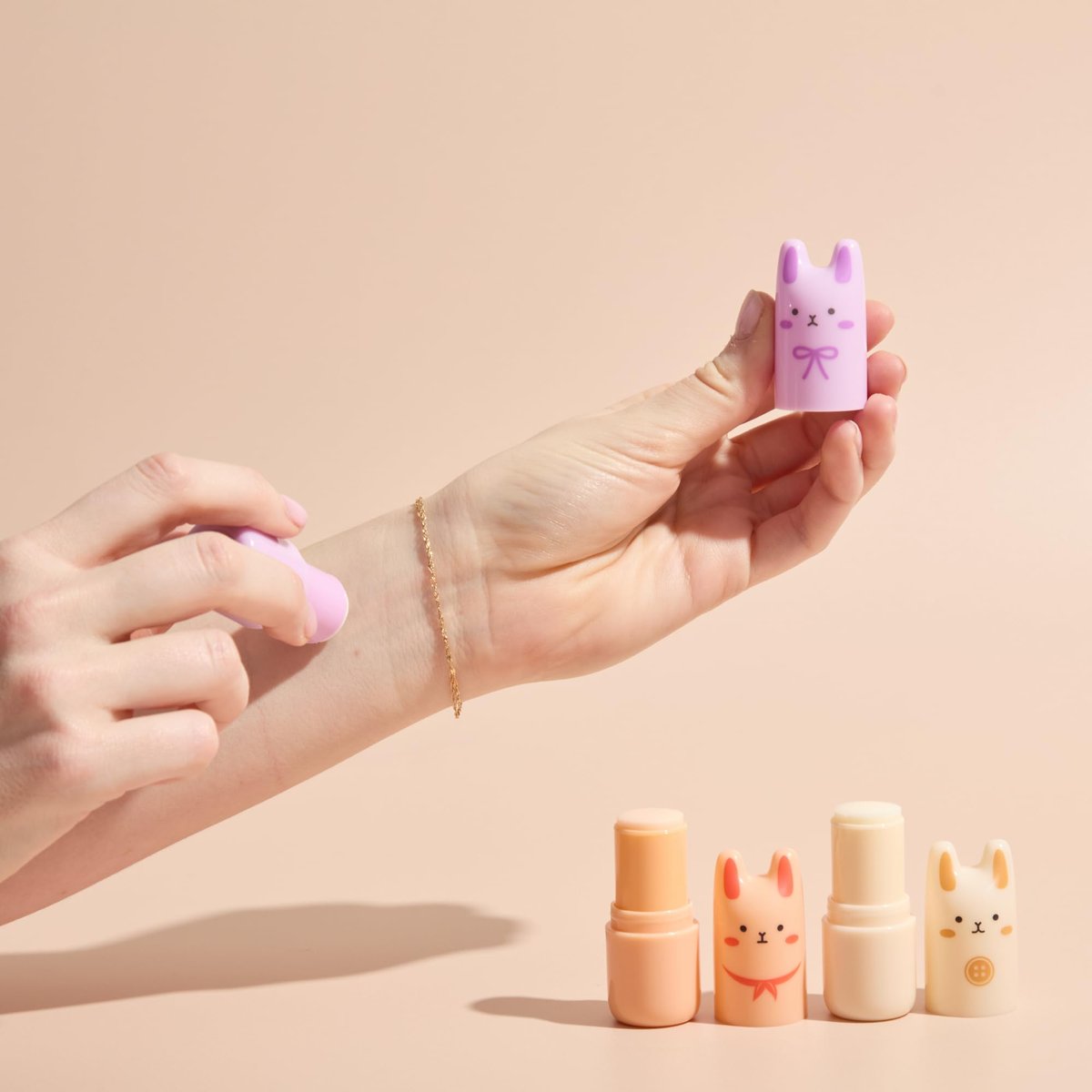 TONYMOLY Bloom Bunny Pocket Bar Solid Perfume Stick - Long-Lasting Citrus Bergamot & Rose Fragrance - Travel Size, Cute K-Beauty Gift - görsel 13