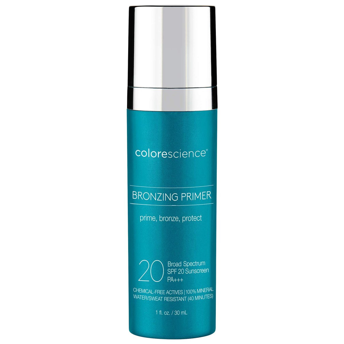 Colorescience Bronzing Primer SPF 20 - Mineral Sunscreen & Makeup Primer, Broad Spectrum UVA/UVB Protection, 1 Fl Oz Avelisse