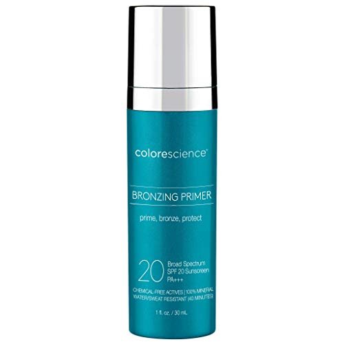 Colorescience Bronzing Primer SPF 20 - Mineral Sunscreen & Makeup Primer, Broad Spectrum UVA/UVB Protection, 1 Fl Oz Avelisse