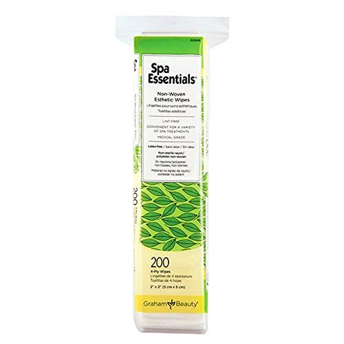 Spa Essentials Esthetic Wipes, 2x2 Inch Non-Woven Cloths (Pack of 1) - görsel 1