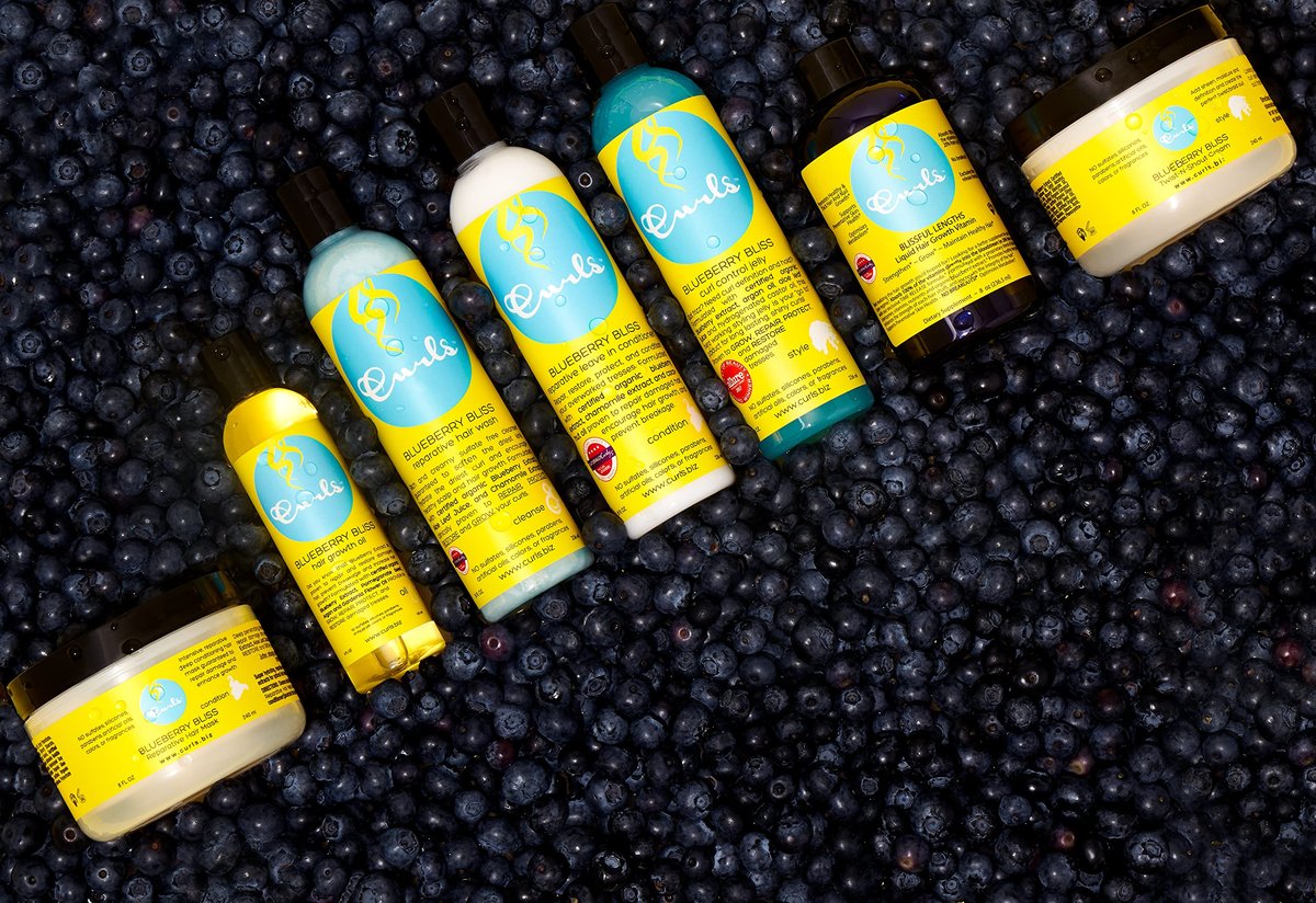 Curls Blueberry Bliss Twist-N-Shout Cream - 8 oz | Moisturizing Twist & Braid Out Cream for Natural Hair Avelisse