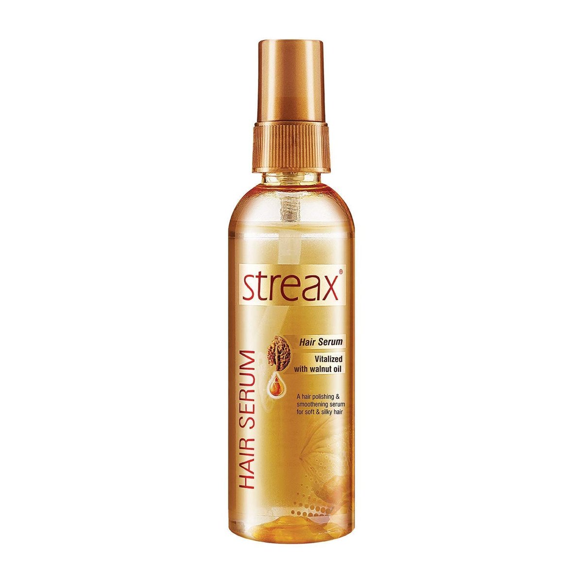 Streax Hair Serum with Walnut Oil – 115 ml (3.89 fl oz) – Frizz Control & Shine - görsel 1