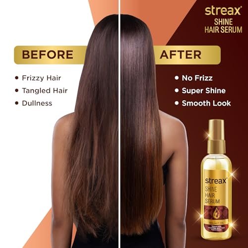 Streax Hair Serum with Walnut Oil – 115 ml (3.89 fl oz) – Frizz Control & Shine - görsel 10