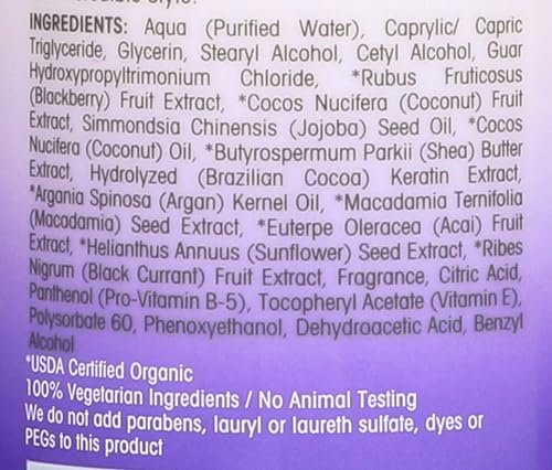 GIOVANNI 2Chic Repairing Conditioner - Color Safe, Nourishing with Blackberry & Coconut Oil - 24 oz - görsel 5