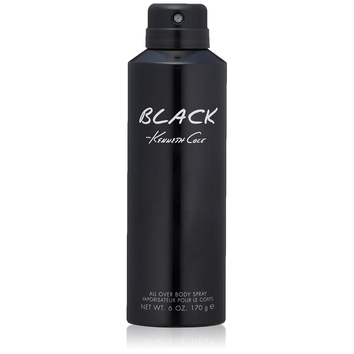 Kenneth Cole Black All Over Body Spray for Men - Aromatic Woody Fragrance with Watermint, Mandarin, Cedar & Musk - 6 Fl Oz Avelisse