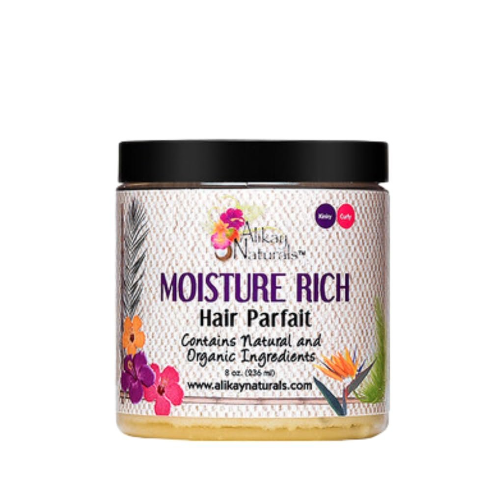 Alikay Naturals Moisturizer Rich Hair Parfait Natural Shea Butter, Argan Oil & Coconut Oil - 8 oz - görsel 1