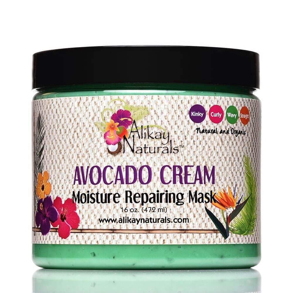 Alikay Naturals Avocado Moisture Cream Hair Mask - 8 oz Deep Conditioner with Beta-Carotene, Vitamins B, C, E & Healthy Fats - görsel 6