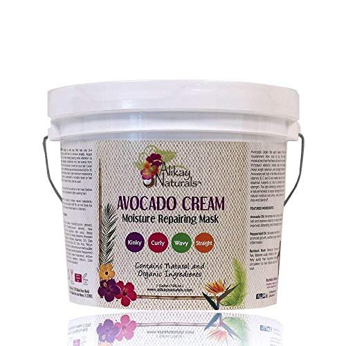 Alikay Naturals Avocado Moisture Cream Hair Mask - 8 oz Deep Conditioner with Beta-Carotene, Vitamins B, C, E & Healthy Fats - görsel 9
