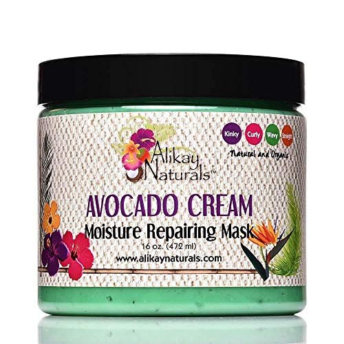 Alikay Naturals Avocado Moisture Cream Hair Mask - 8 oz Deep Conditioner with Beta-Carotene, Vitamins B, C, E & Healthy Fats - görsel 5
