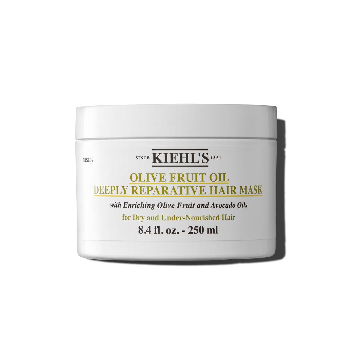 Kiehl's Olive Fruit Oil Deeply Reparative Hair Mask - Moisturizing Treatment for Dry & Damaged Hair with Avocado & Lemon Oil, 8.4 fl oz Avelisse