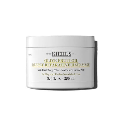 Kiehl's Olive Fruit Oil Deeply Reparative Hair Mask - Moisturizing Treatment for Dry & Damaged Hair with Avocado & Lemon Oil, 8.4 fl oz Avelisse